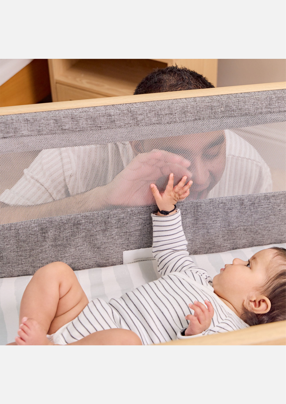 Tutti Bambini Колыбель CoZee Oak and Charcoal с колесами