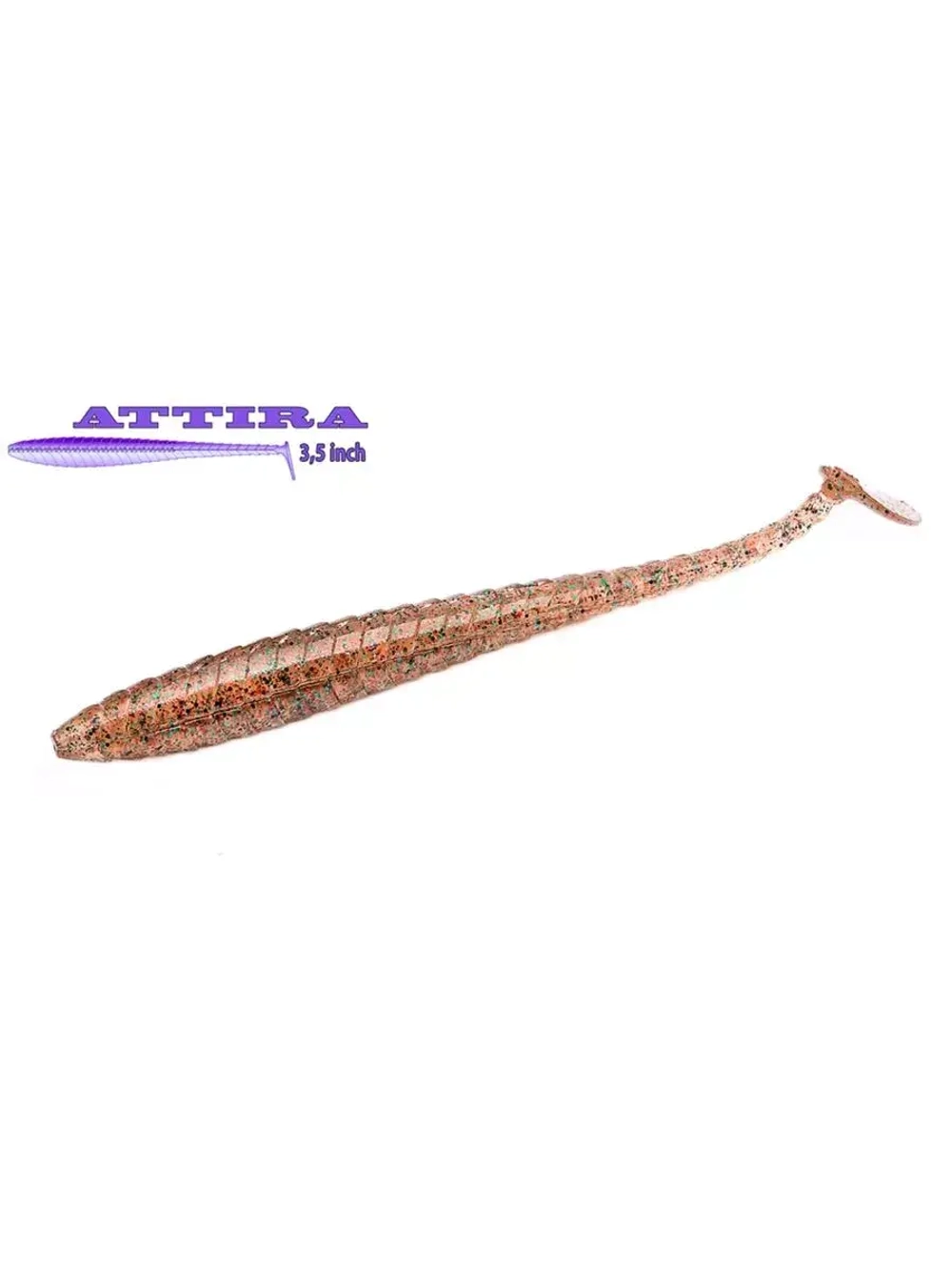 Виброхвост Attira,3.50'',88,9мм,5,7гр,цвет 401,6 шт/уп.