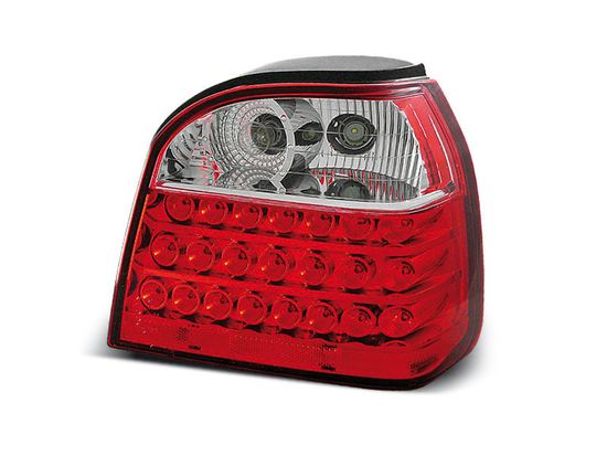 Задние фонари VW Golf 3 red white led