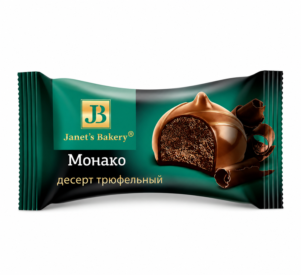 Трюфельный десерт Монако, конфеты шоколадные, Janets Bakery 500 г