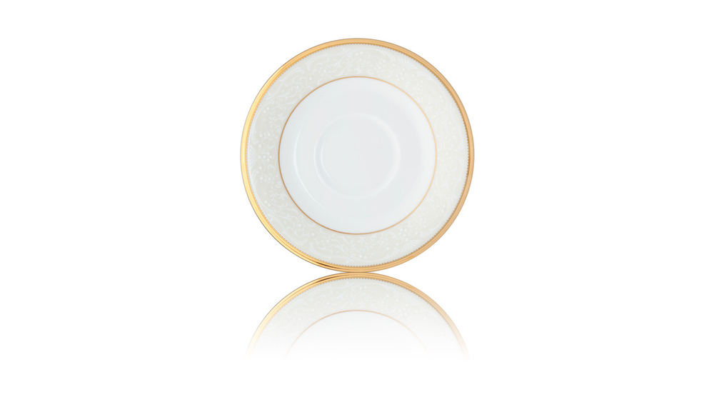 Блюдце для чашки чайной 15.5см Noritake Белый дворец