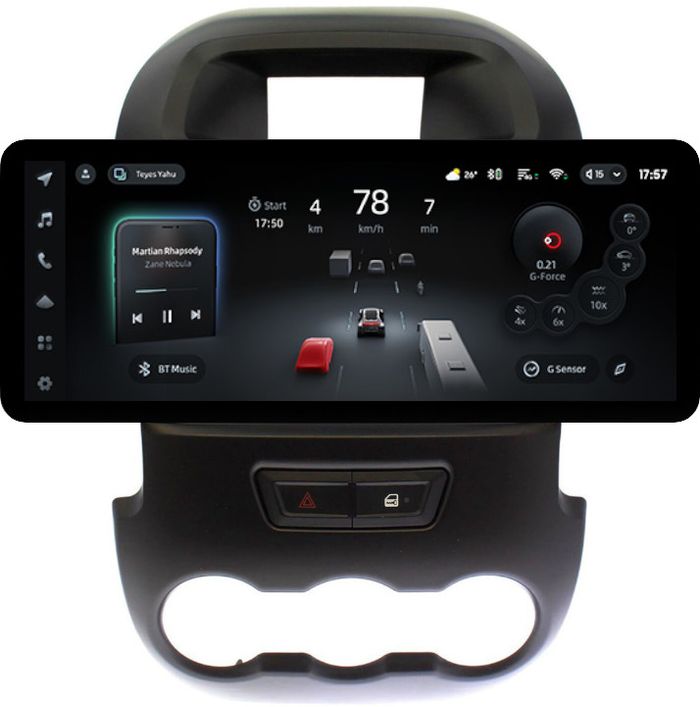 Магнитола для Ford Ranger 3 2011-2015 (рамка тип 2) - Teyes CC4PRO монитор 12.3" 2K QLED + рамка 9, Android 13, Быстрейшая, Snapdragon 778G, ИИ, CarPlay, DSP, 4G SIM-слот