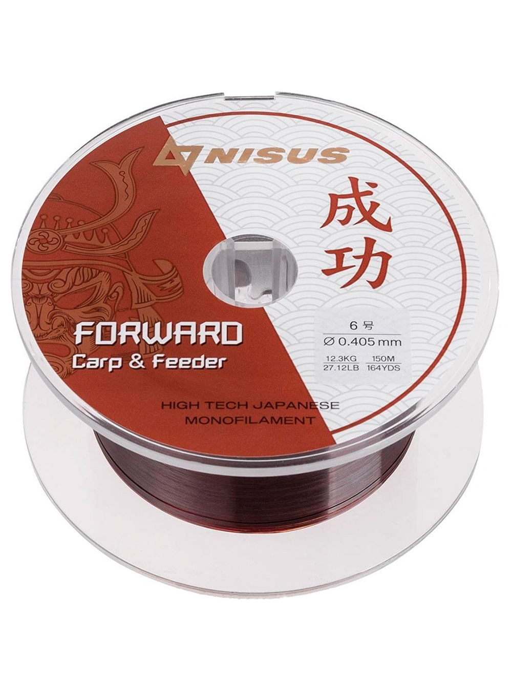 Леска для рыбалки Nisus FORWARD Carp&Feeder brown Nylon 0,437mm/150m (N-FCF-0437-150)