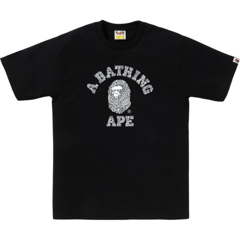 A Bathing Ape Foil Neon Camo College Tee черный серый
