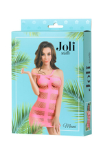Платье-сетка Joli Miami , LXL (46-48) (Цвет: розовый)