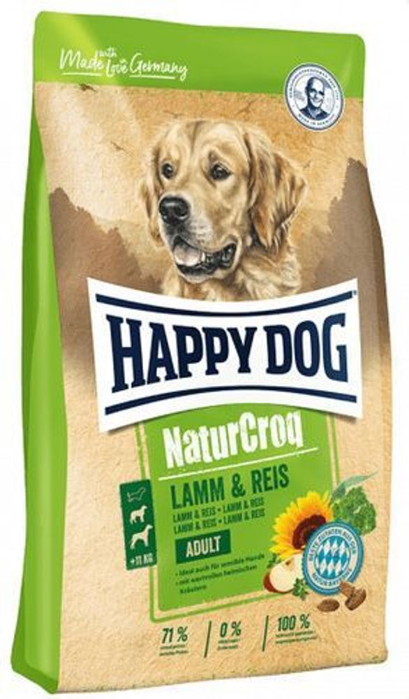 Сухой корм Happy Dog NaturCroq Adult Lamb and Rice для взрослых собак всех пород с ягненком и рисом 15 кг Сухой корм Happy Dog NaturCroq Adult Lamb and Rice для взрослых собак всех пород с ягненком и рисом 15 кг