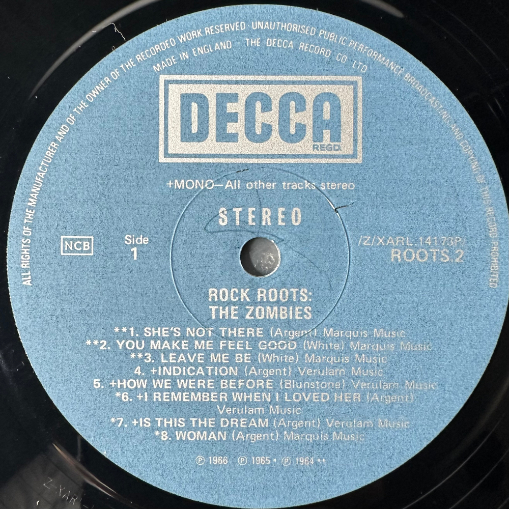 The Zombies - Rock Roots (Англия 1976г.)