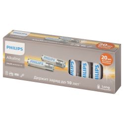 Батарейки Philips LR6A20BX АА алкалиновые 1,5v 20 шт LR6-20BL Entry | Philips