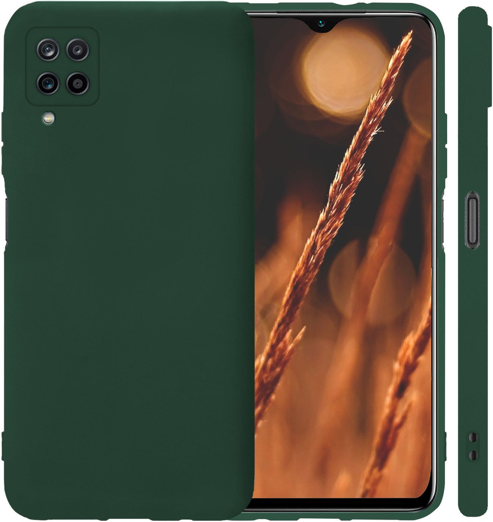 Мягкий Soft Touch чехол из силикона для SAMSUNG GALAXY A12 / M12 с бархатной подкладкой