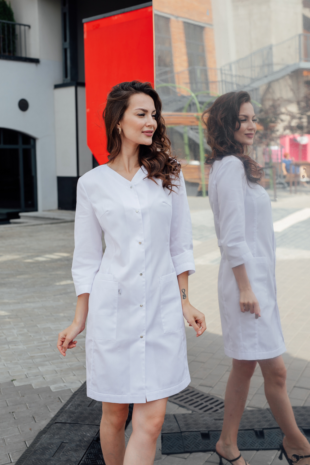 Халат медицинский женский | Х-250 к 3/4 сатори
