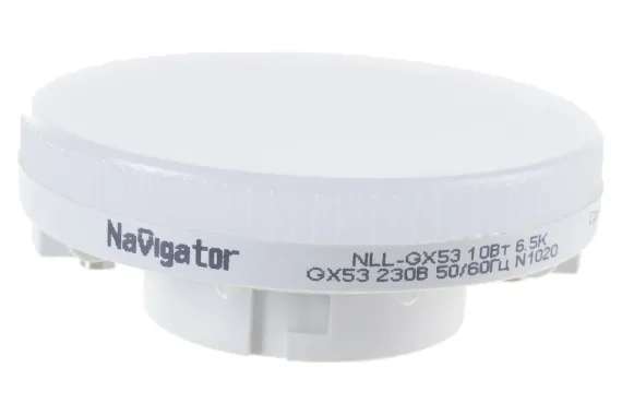 Лампа светодиодная Navigator 220V GX53 10W 6500K 42094