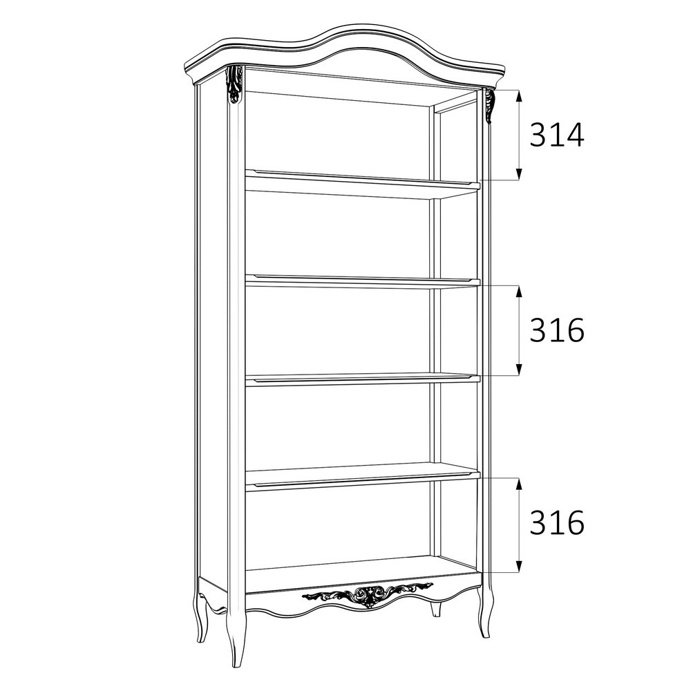 Книжный шкаф R137