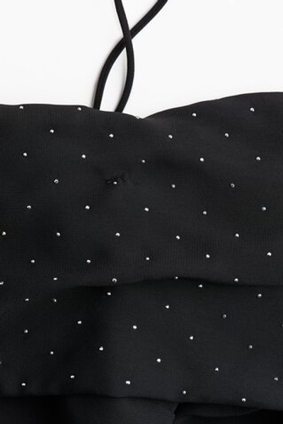Шифоновый топ с открытыми плечами - H&M