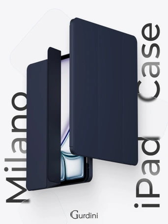 Чехол книжка для iPad Air 13" M2 / Pro 12,9" (3,4,5,6 gen) Gurdini Milano Series Midnight Blue