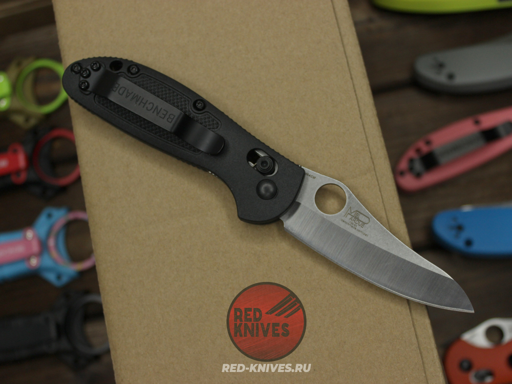 Нож Benchmade 555 Griptilian Mini - черный нейлон, клинок стоунвош
