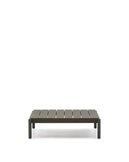 Журнальный столик Sorells из зеленого алюминия 89 x 91 см