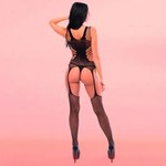 Кетсьюит (боди-комбинезон) Ines S/L черный