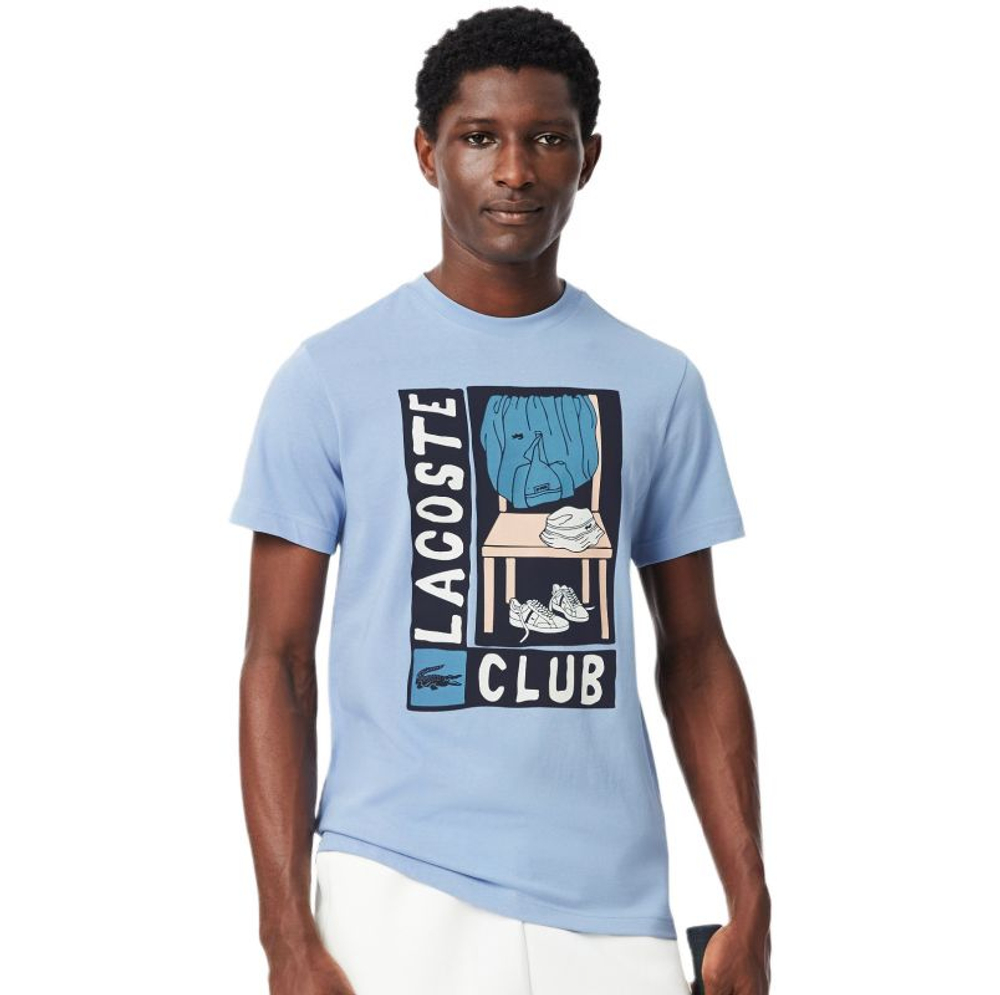 Теннисная футболка Lacoste Printed Sport - aphylla
