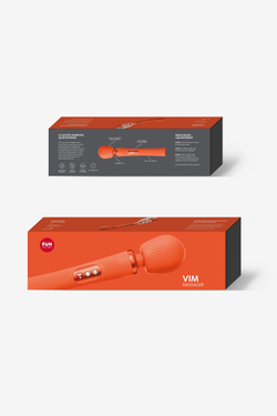 Вибромассажер Fun Factory VIM VIBRATING WAND, силикон, оранжевый