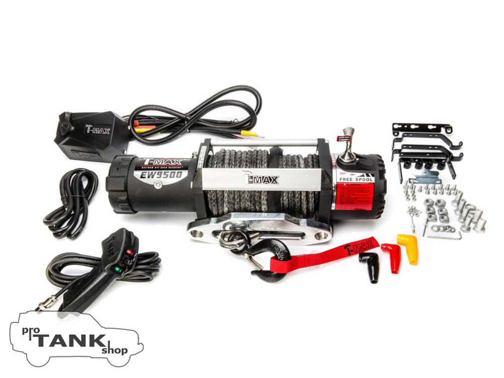 HEW-9500 X Power лебедка электрическая 12В с синтетическим тросом
