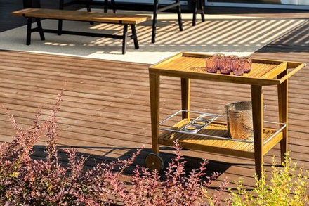 Стол сервировочный из акации Joygarden МОНА, коричневый
