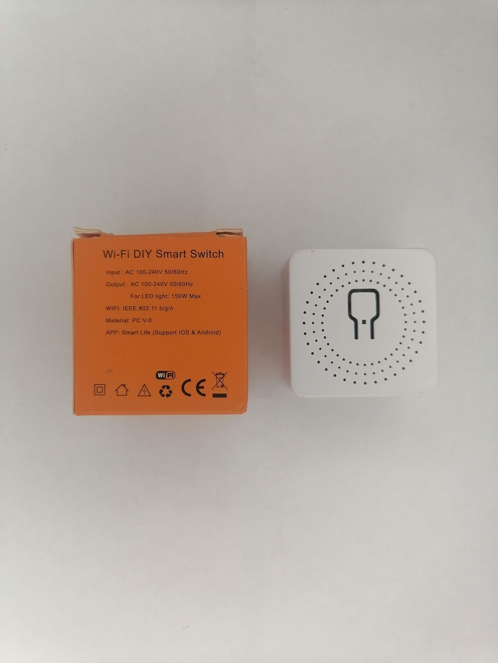 Мини переключатель WiFi умное реле Tuya mini Smart Switch WI-Fi