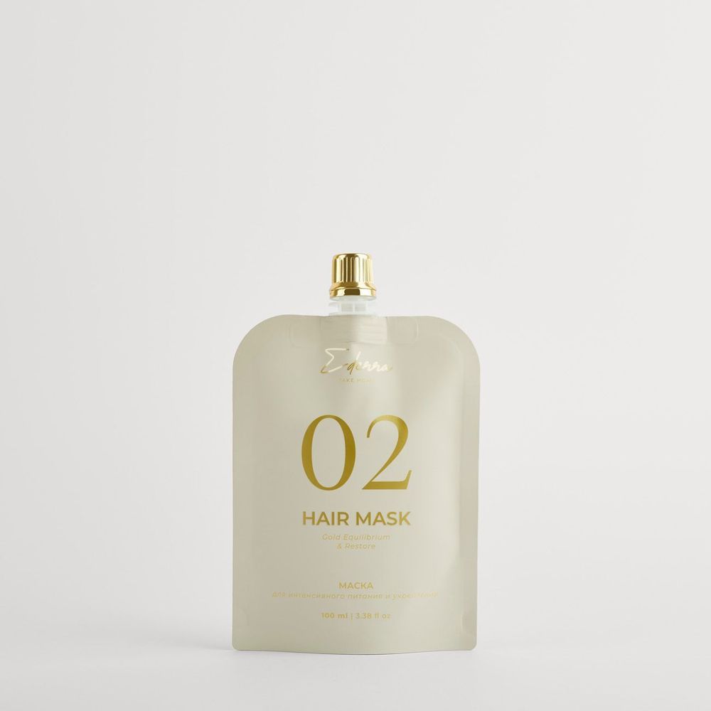 Маска увлажняющая для интенсивного питания EDERRA Your Lab 02 Mask Gold Equlibrium & Restore 100 мл