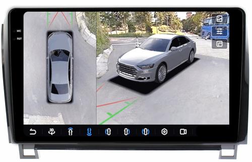 Магнитола для Toyota Tundra XK50 2007-2013, Sequoia XK60 2007-2022 - FarCar BX790M-360 монитор 10.36" 2K QLED на Android 13, Быстрая, CarPlay, 4G SIM-слот, 4 камеры в комплекте