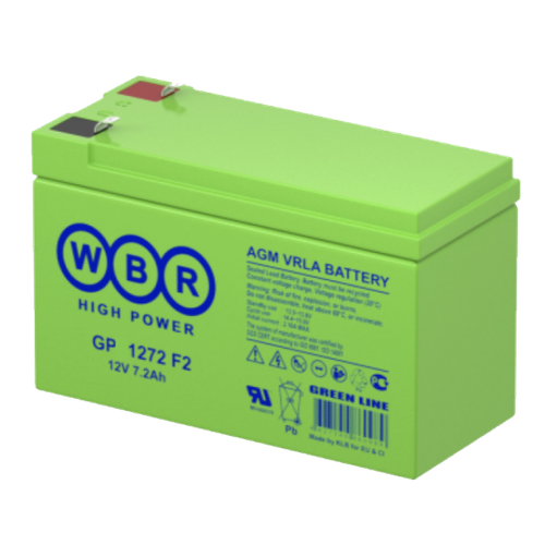 Аккумулятор WBR GP1272 F2 - AGM ( 12В / 7,2Ач )