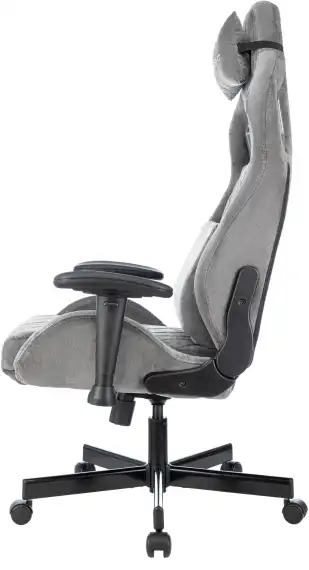 Кресло игровое Knight Outrider LTD серый Light-19 с подголов. крестов. металл