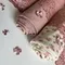 Рибана ажурная, молочная/розы