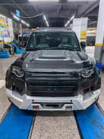 Алюминиевый передний бампер с лебедкой для LAND ROVER DEFENDER L663 2019+ Лэнд Ровер Дефендер