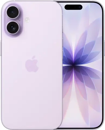 Смартфон Apple A3521 iPhone 17 256Gb пурпурный моноблок 3G 4G 2Sim 6.3" 1206x2622 iOS 26 48Mpix 802.11 a/b/g/n/ac/ax/be NFC GPS Protect