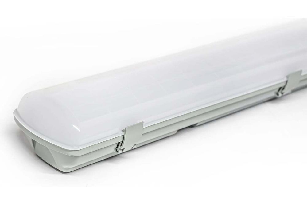 Светильник LED ДСП Айсберг 58W-7250Лм IP65 4000К опал с БАП 1ч 1262x124x85мм vs102-58-op-4k-li1h