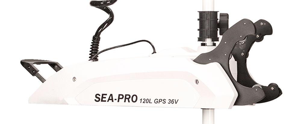 Электромотор якорь Sea Pro 120L 60" GPS дейдвуд: 152 см., мощность: 1980 Вт., тяга: 55 кг