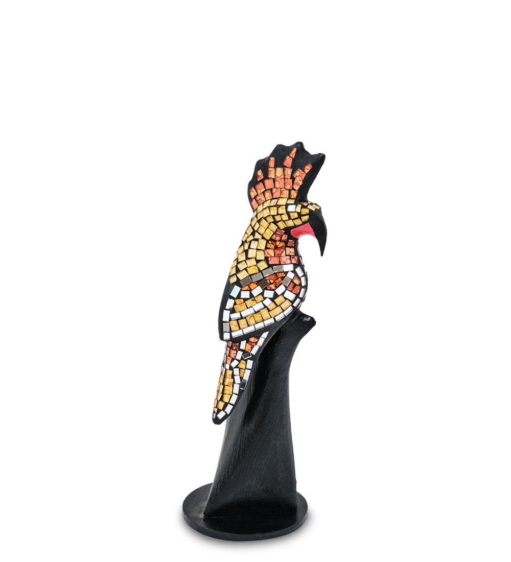 Decor and Gift 23-030-02 Н-р статуэток из трех «Какаду» дерево+стекл.мозаика (50,40,30 см)