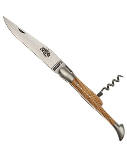 Нож складной 11см Forge de Laguiole 22111 Model лезвие и штопор, рукоятка из оливы