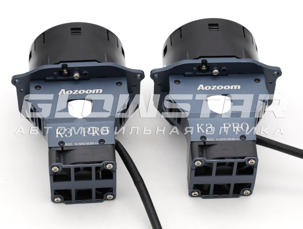 Билед модули Aozoom K3 Pro Dragon Knight New (новое поколение) 3.0 дюйма, 2 чипа, 5500K, 12V, 50W/60W, крепление 3R (комплект, 2шт)