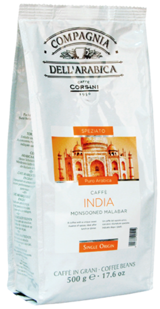 Кофе в зернах Puro Arabica India Monsooned Malabar, 500 гр.