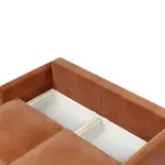 ПОРТЛЕНД Диван угловой терракотовый