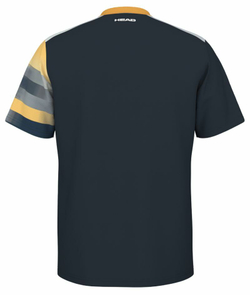 Мужская теннисная футболка Head Topspin T-Shirt - navy/print vision