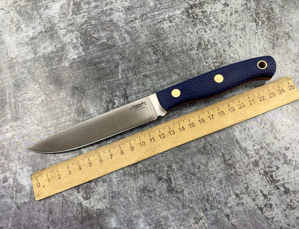 Нож Slender M, N690, микарта синяя, 212.0956