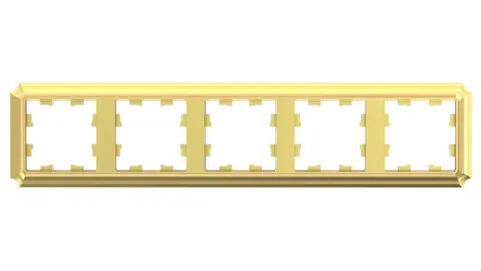 ATLASDESIGN ANTIQUE 5-постовая РАМКА, универсальная, ЗОЛОТО