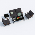 Диван двухместный Ideal Patio ФЕСТА антрацит
