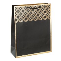 GAEM Пакет подарочный M (бумага 210г/м2, блок микс 12шт), L25,5 W10 H32 см, 4в.