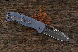 Нож складной Kizlyar Supreme Ute, клинок 85мм, сталь 440C, рукоять G10 серый