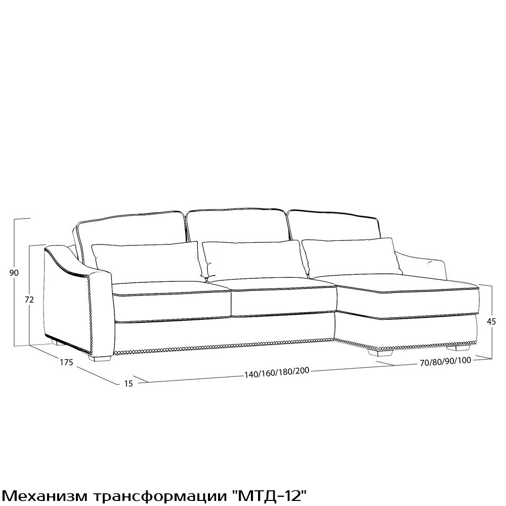 Диван Концерто (с механизмом) DCo