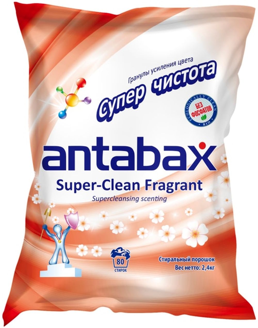 Стир порошок Antabax универс синий пак 2.4 кг