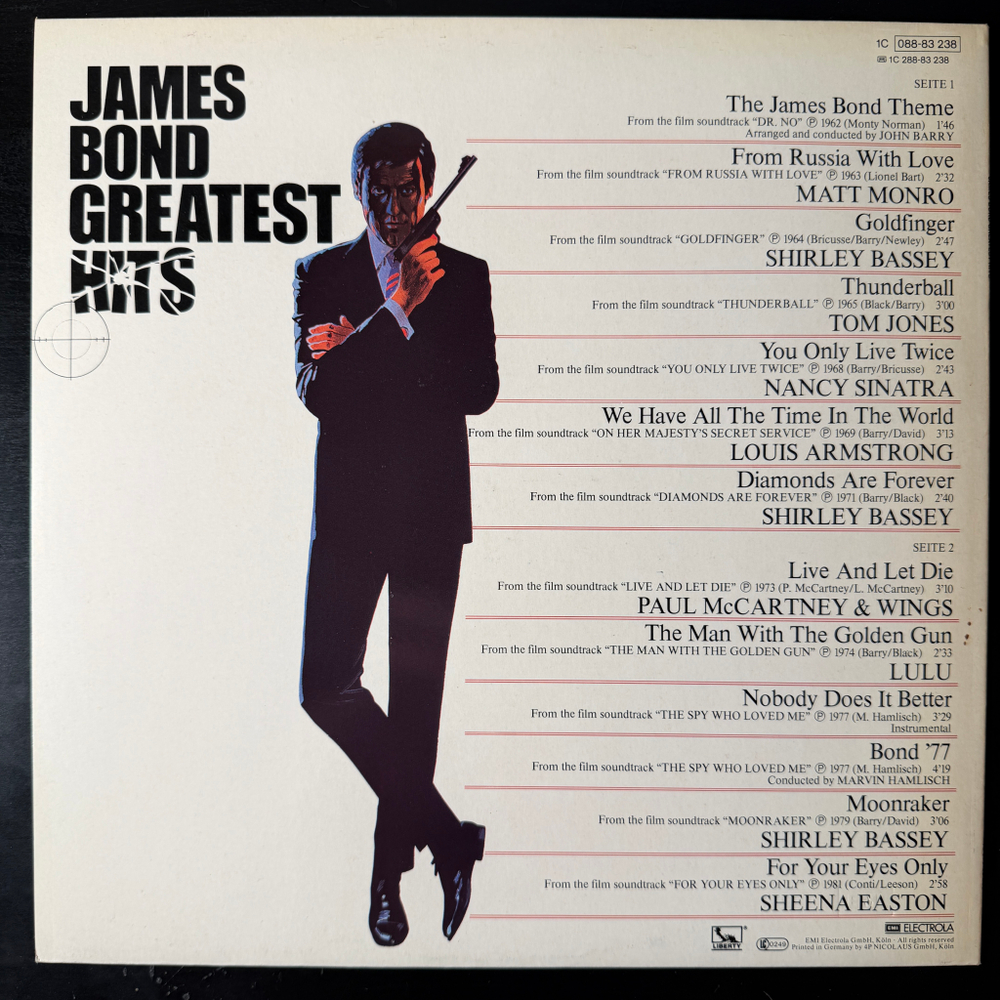 James Bond Greatest Hits (Германия 1981г.)