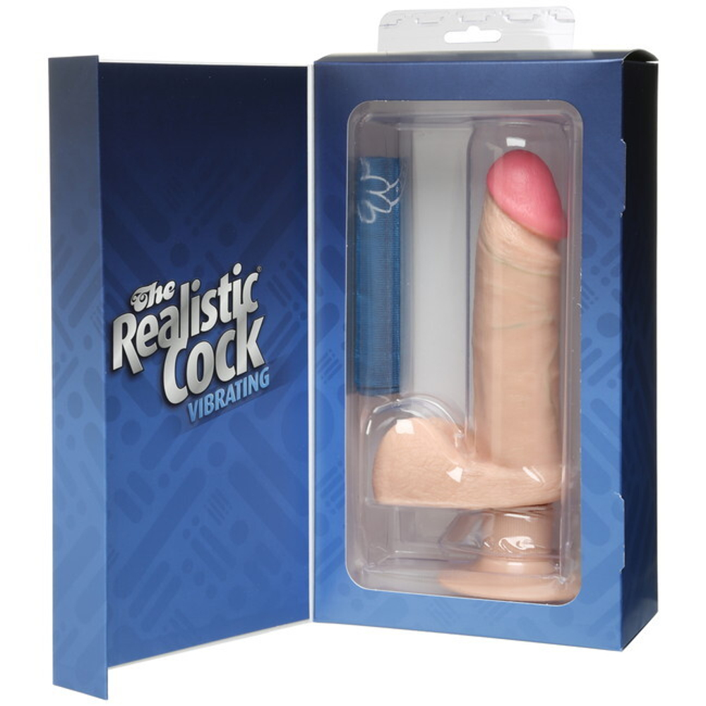 Вибратор-реалистик 6''The Realistic Cock (7 режимов) (Цвет: телесный)